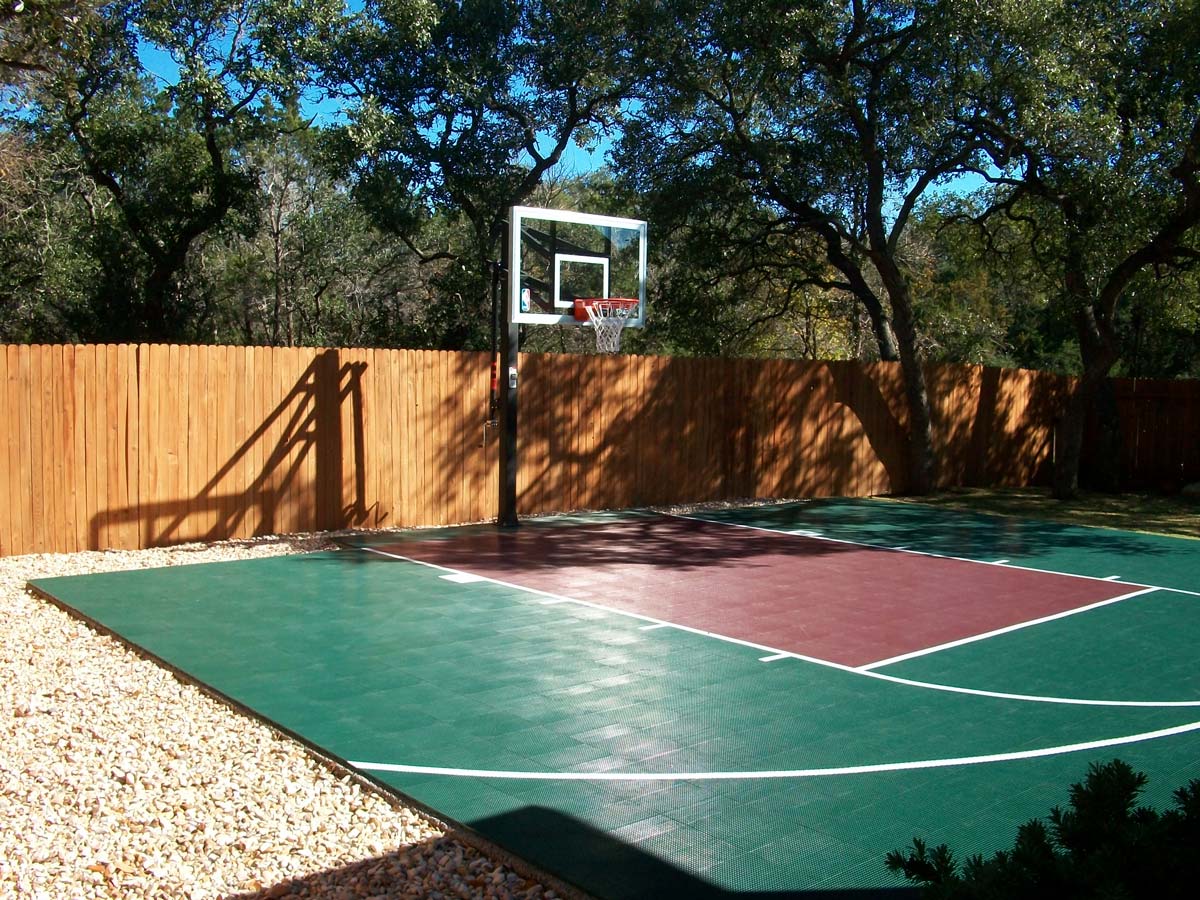 30 x 30 Basketball Court DunkStar DIY Backyard Courts