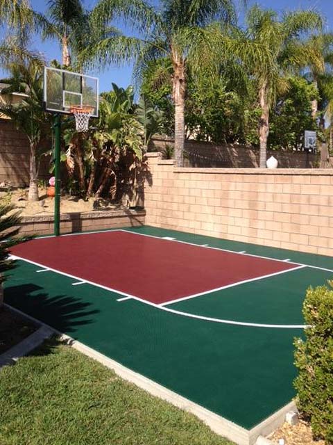 20' x 25' Basketball Court - DunkStar DIY Backyard Courts